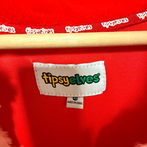 NWT Tipsy Elves Mrs Claus Cozy Zip Up Dress XS - Picture 4 of 7